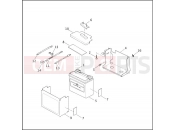 BATTERY TRAY & BATTERY - Harley-Davidson DYNA SUPER GLIDE SPORT - FXDX 2003