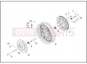 REAR WHEEL - CAST - Harley-Davidson DYNA SUPER GLIDE SPORT - FXDX 2003
