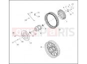 REAR WHEEL - LACED - Harley-Davidson DYNA SUPER GLIDE SPORT - FXDX 2003