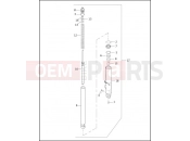 Harley-Davidson 2003 TOURING ELECTRA GLIDE STANDARD  - FLHT FRONT FORK - LEFT (FAIRING MODELS)