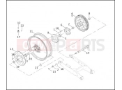 Harley-Davidson 2003 VRSC VRSCA V-ROD  - VRSCA REAR WHEEL