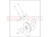 HARLEY-DAVIDSON VRSCA V-ROD 98  - VRSCA 98 FRONT WHEEL