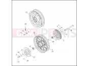 Harley-Davidson 2002 TOURING ELECTRA GLIDE STANDARD  - FLHT REAR WHEEL