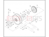 Harley-Davidson 2002 VRSC VRSCA V-ROD  - VRSCA REAR WHEEL