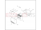 BATTERY TRAY & BATTERY - Harley-Davidson CVO DYNA WIDE GLIDE - FXDWG2 2001