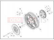 REAR WHEEL - CAST - Harley-Davidson CVO DYNA WIDE GLIDE - FXDWG2 2001