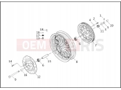 HARLEY-DAVIDSON DYNA SUPER GLIDE  - FXD REAR WHEEL - CAST