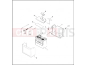 HARLEY-DAVIDSON DYNA SUPER GLIDE  - FXD BATTERY TRAY & BATTERY