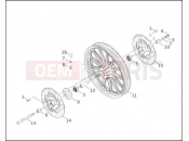 Harley-Davidson 2000 DYNA DYNA WIDE GLIDE  - FXDWG FRONT WHEEL - CAST