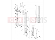 FRONT FORK - Harley-Davidson CVO DYNA SUPER GLIDE - FXR2 1999