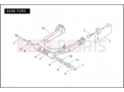 REAR FORK - Harley-Davidson CVO DYNA SUPER GLIDE - FXR2 1999