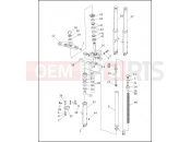 FRONT FORK - FXDWG - Harley-Davidson DYNA SUPER GLIDE CONVERTIBLE - FXDS CONV 1997