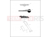 FUEL TANK TRIM - 1995 - Harley-Davidson DYNA LOW RIDER - FXDL 1995