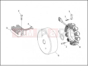 HARLEY-DAVIDSON DYNA WIDE GLIDE  - FXDWG ALTERNATOR & REGULATOR