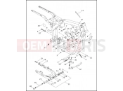 HARLEY-DAVIDSON DYNA WIDE GLIDE  - FXDWG FRAME, REAR FORK & JIFFY STAND