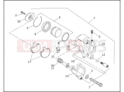 FRONT BRAKE CALIPER - Harley-Davidson DYNA LOW RIDER - FXDL 1993
