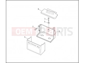 HARLEY-DAVIDSON SUPER GLIDE CUSTOM  - FXDC BATTERY TRAY
