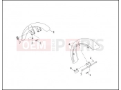 HARLEY-DAVIDSON SUPER GLIDE  - FXR FRONT FENDERS