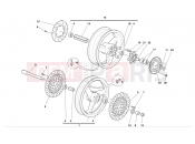 DUCATI Monster 1000 S FRONT AND REAR WHEELS
