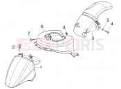 PIAGGIO Fly 150 (LBMM57) Wheel huosing - Mudguard