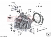 BMW Motorrad BMW 2023 C models C 400 X 21 (0C31, 0C33) Cylinder head | Cylinder head
