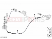 BMW Motorrad BMW 2023 C models C 400 X 21 (0C31, 0C33) Brake lines, front 2 | Brake lines, front 2