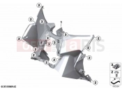 BMW Motorrad BMW 2023 C models C 400 X 21 (0C31, 0C33) Legshield bottom | Legshield bottom
