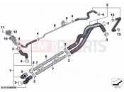 BMW Motorrad BMW 2023 C models C 400 X 21 (0C31, 0C33) Coolant lines | Coolant lines