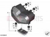 BMW Motorrad BMW 2023 C models C 400 X 21 (0C31, 0C33) LED headlight | LED headlight