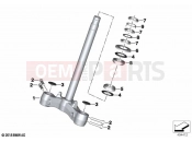 BMW Motorrad BMW 2023 C models C 400 X 21 (0C31, 0C33) Fork bridge | Fork bridge