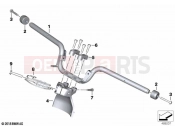 BMW Motorrad BMW 2023 C models C 400 X 21 (0C31, 0C33) Handlebar | Handlebar
