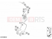 BMW Motorrad BMW 2020 C models C 400 X 21 (0C31, 0C33) Brake lines, front 2 | Brake lines, front 2