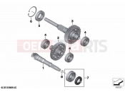 BMW Motorrad BMW 2020 C models C 400 X 21 (0C31, 0C33) Input, intermediate and output shafts | Input, intermediate and output shafts