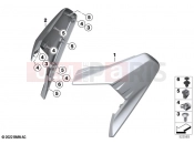 BMW Motorrad BMW 2020 C models C 400 X 21 (0C31, 0C33) Lateral trim panel front bottom | Lateral trim panel front bottom