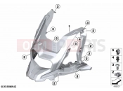 BMW Motorrad BMW 2020 C models C 400 X 21 (0C31, 0C33) Front panel | Front panel