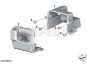 BMW Motorrad BMW 2020 C models C 400 X 21 (0C31, 0C33) Splash guard battery | Splash guard battery