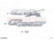 BMW Motorrad BMW 2020 C models C 400 X 21 (0C31, 0C33) Lettering | Lettering