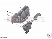 BMW Motorrad BMW 2020 C models C 400 X 21 (0C31, 0C33) Central locking actuator 2 | Central locking actuator 2