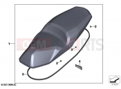 BMW Motorrad BMW 2020 C models C 400 X 21 (0C31, 0C33) Seat bench | Seat bench