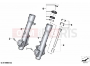 BMW Motorrad BMW 2020 C models C 400 X 21 (0C31, 0C33) Fork slider | Fork slider