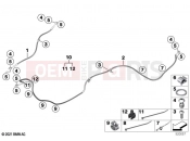 BMW Motorrad BMW 2021 C models CE04 (0C51, 0C53) Brake lines, front 2 | Brake lines, front 2