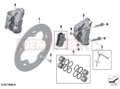 BMW Motorrad BMW 2021 C models CE04 (0C51, 0C53) Front wheel brake