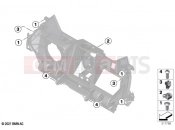 BMW Motorrad BMW 2021 C models CE04 (0C51, 0C53) Storage comp.front section mounting | Storage comp.front section mounting