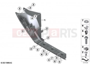 BMW Motorrad BMW 2021 C models CE04 (0C51, 0C53) Footboard support