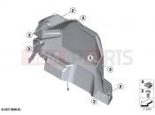 BMW Motorrad BMW 2021 C models CE04 (0C51, 0C53) Cover, power electronics