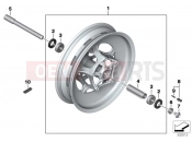 BMW Motorrad BMW 2021 C models CE04 (0C51, 0C53) Front wheel