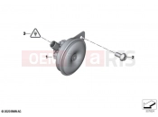 BMW Motorrad BMW 2021 C models CE04 (0C51, 0C53) Horn | Horn