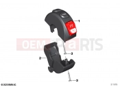 BMW Motorrad BMW 2021 C models CE04 (0C51, 0C53) Multifunction switch right, button black | Multifunction switch right, button black