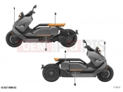 BMW Motorrad BMW 2021 C models CE04 (0C51, 0C53) Decorative tape