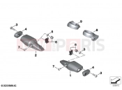 BMW Motorrad BMW 2021 C models CE04 (0C51, 0C53) Mounting indicator lamps front | Mounting indicator lamps front